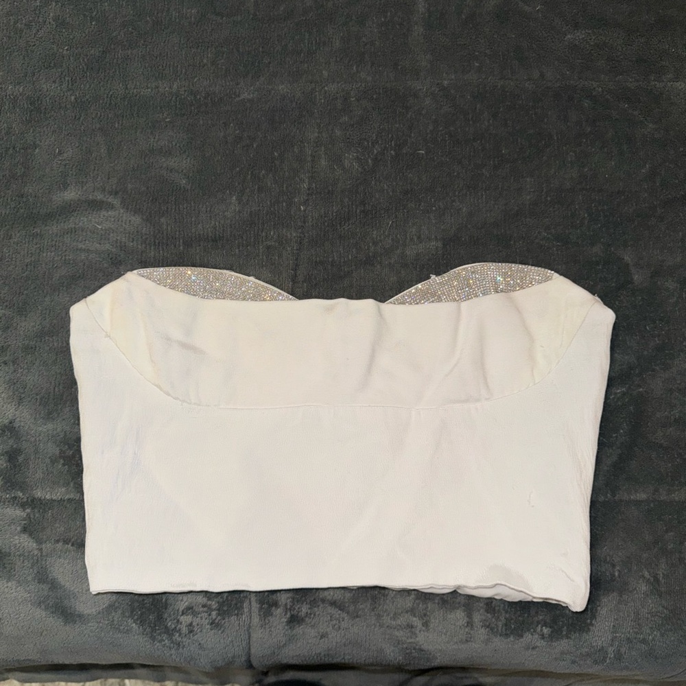 Zara Cropped Embellished Detail Corset